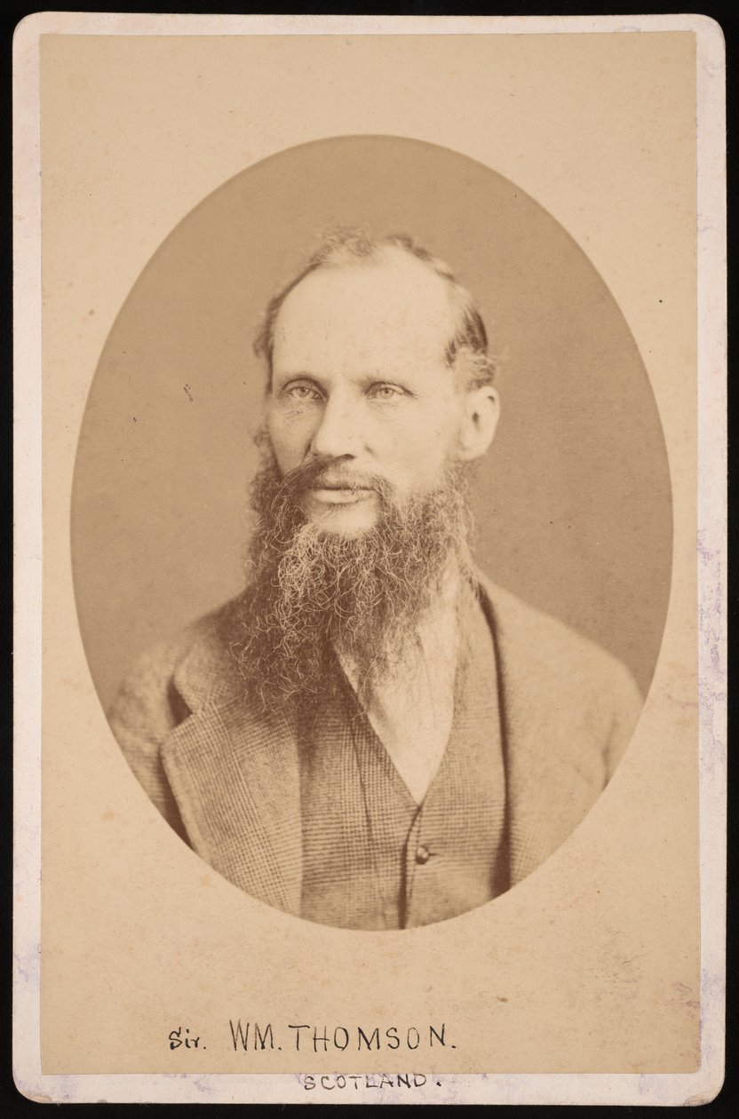 Portret Sir Williama Thomsona, 1. barona Kelvina 1824-1907, 1876. autorstwa Centennial Photographic Company