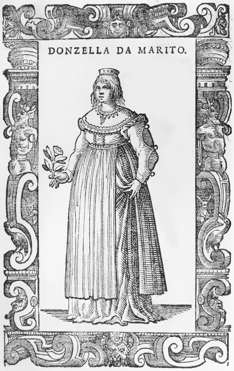 Donzella de Marito, 1590 autorstwa Cesare Vecellio