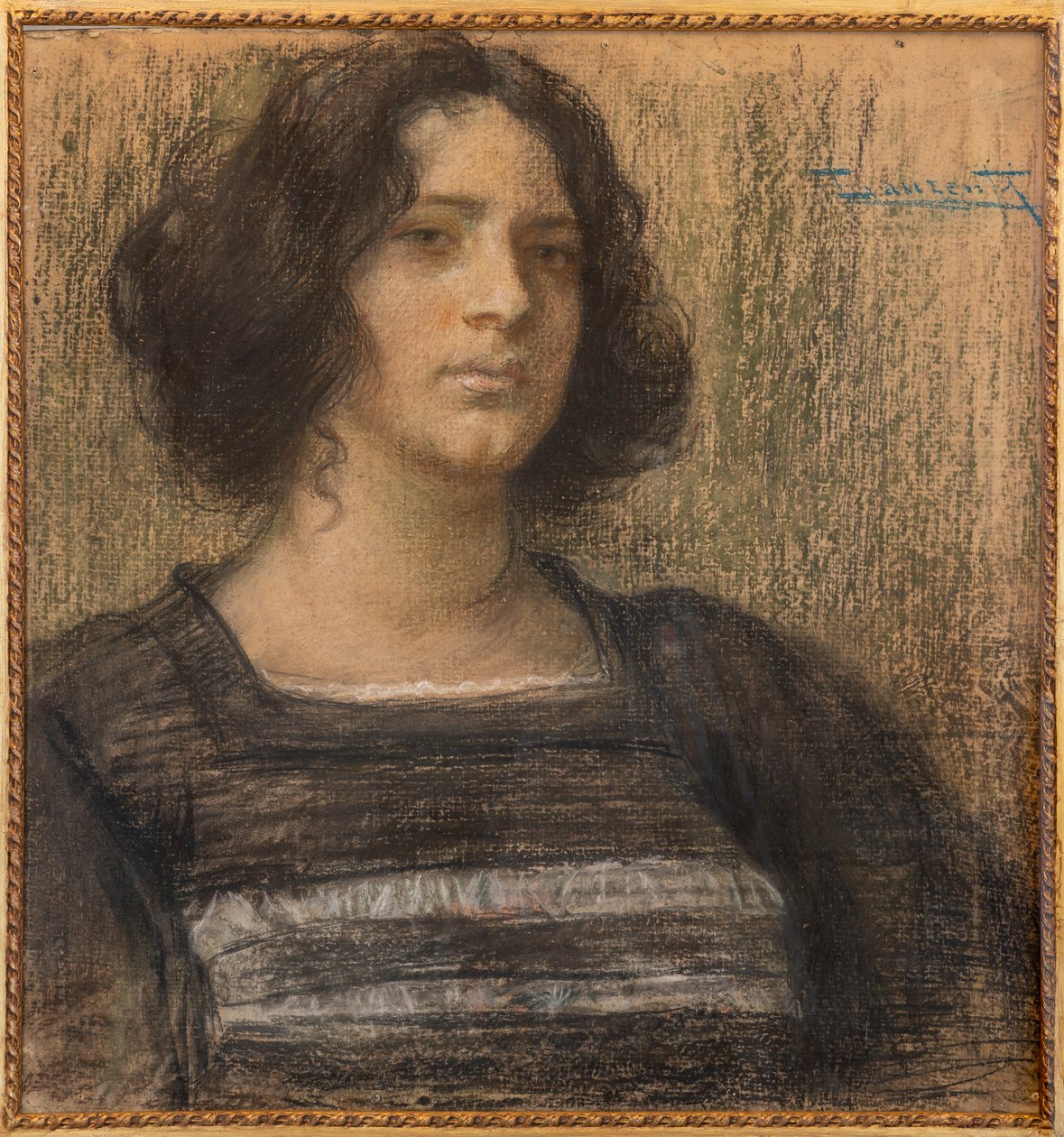 Kobieta wenecka (pastele) autorstwa Cesare Laurenti