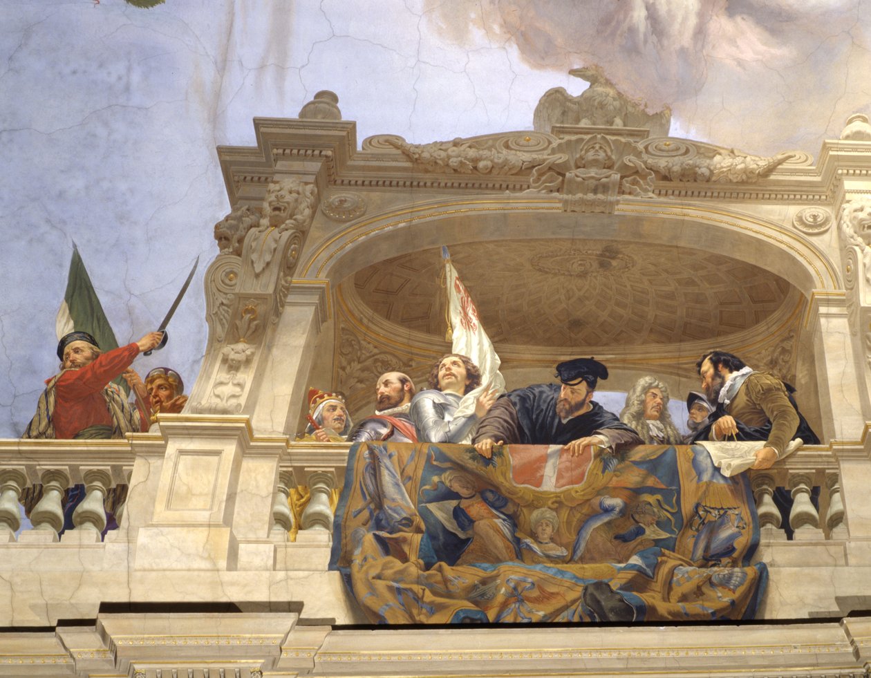 Ettore, Andrea Doria, F. Ferrucci, M. Colonna i Doge Morosini (detal 3433390) autorstwa Cesare Mariani
