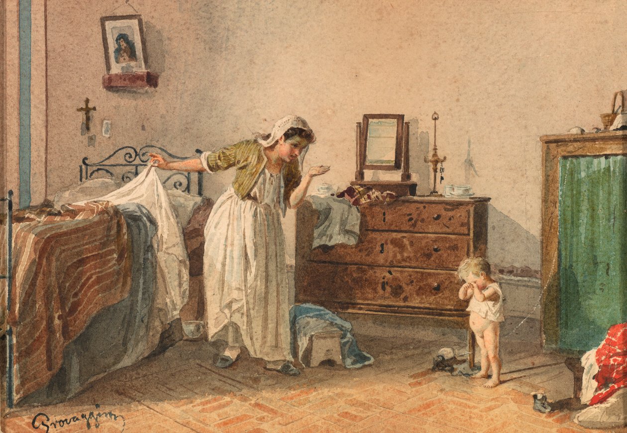 Nagana, XIX wiek. autorstwa Cesare Provaggi