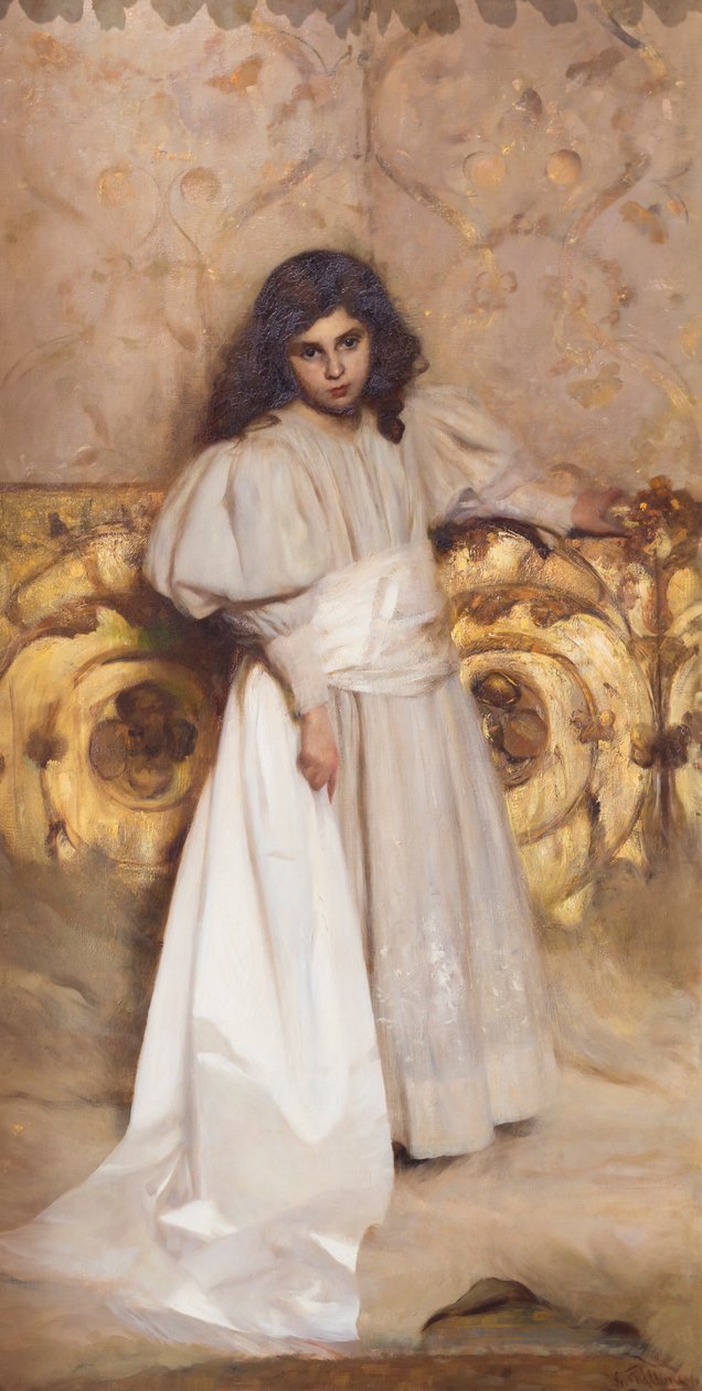 Portret córki Ireny autorstwa Cesare Tallone