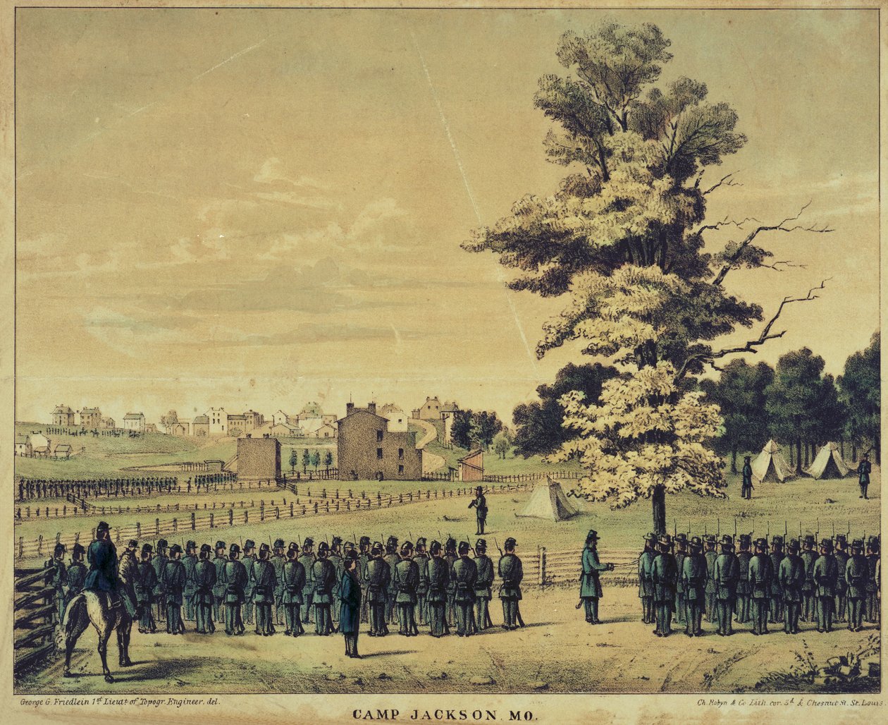 Camp Jackson, MO. autorstwa George G. Friedlein