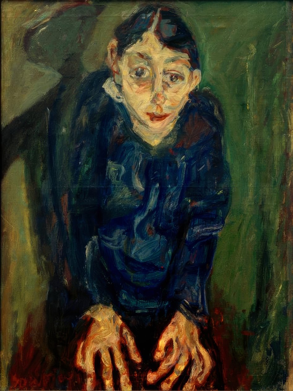 Ch. Soutine, Szalona kobieta autorstwa Chaim Soutine