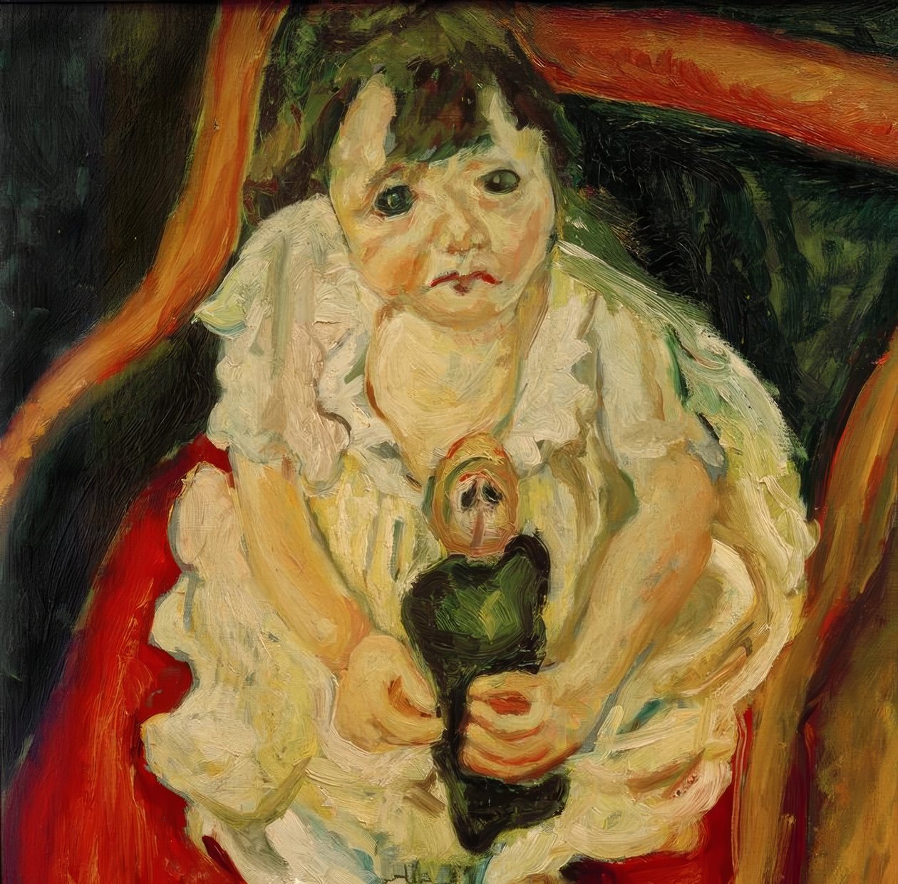 Ch.Soutine, mała dziewczynka z lalką autorstwa Chaim Soutine