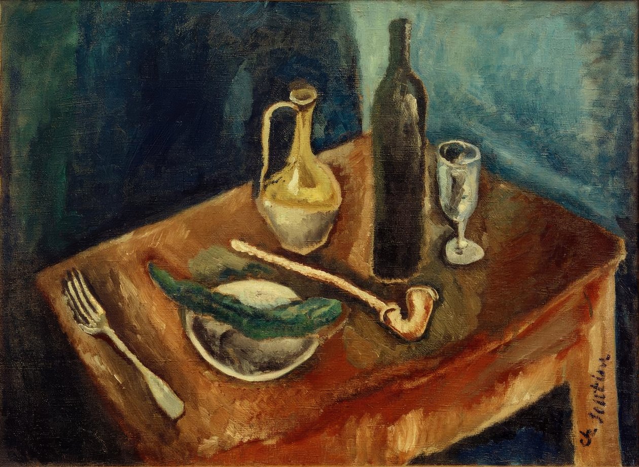 Ch.Soutine, martwa natura z fajką autorstwa Chaim Soutine