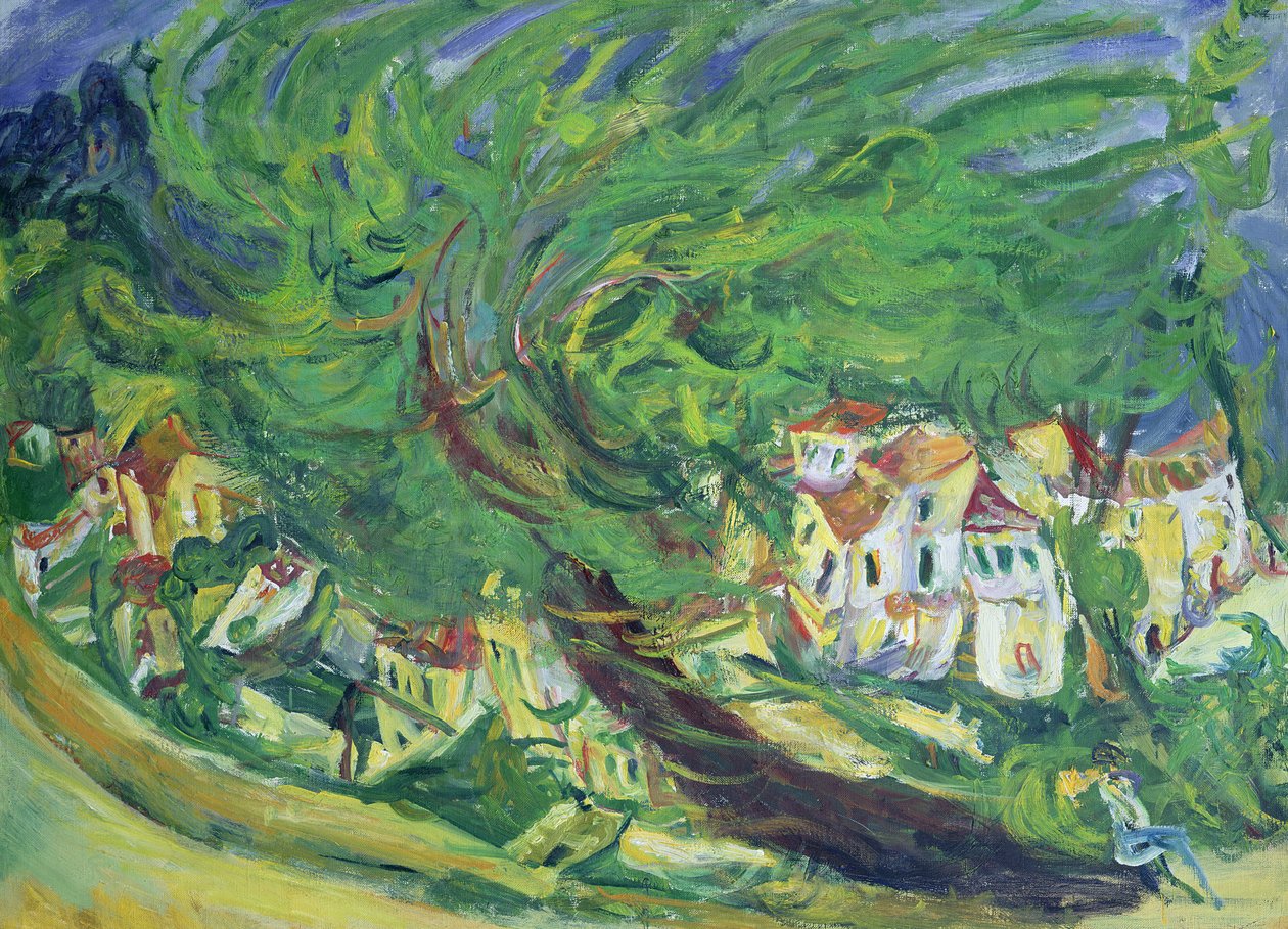 Zwalone drzewo, ok. 1922-23 autorstwa Chaim Soutine