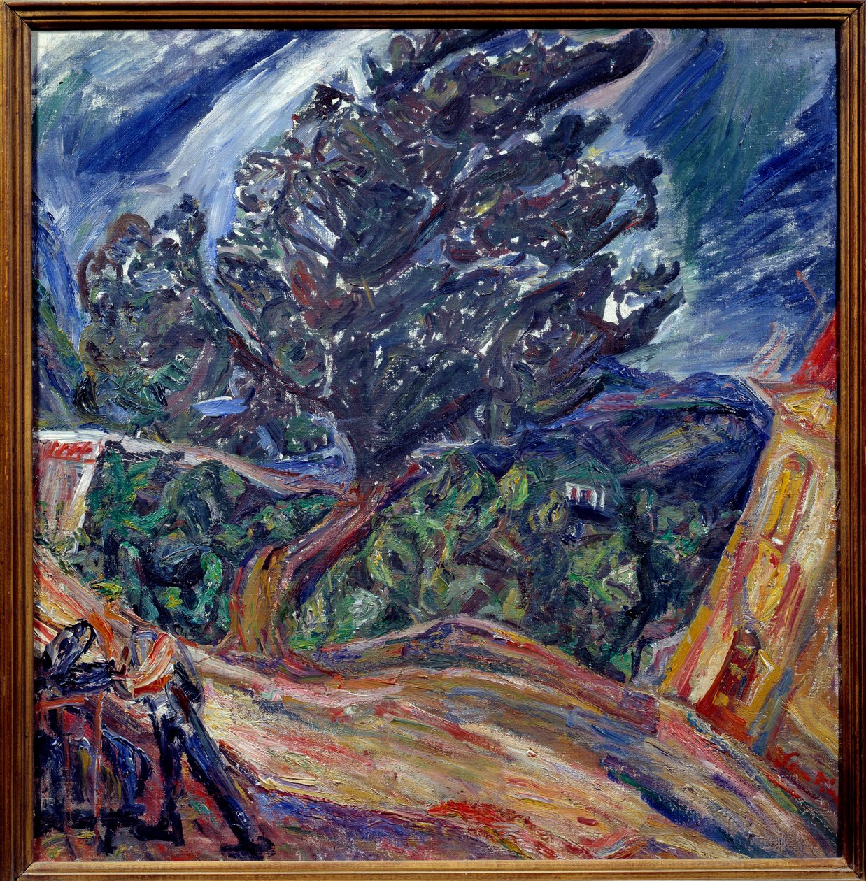 Duże drzewo niebieski obraz Chaima Soutine autorstwa Chaim Soutine