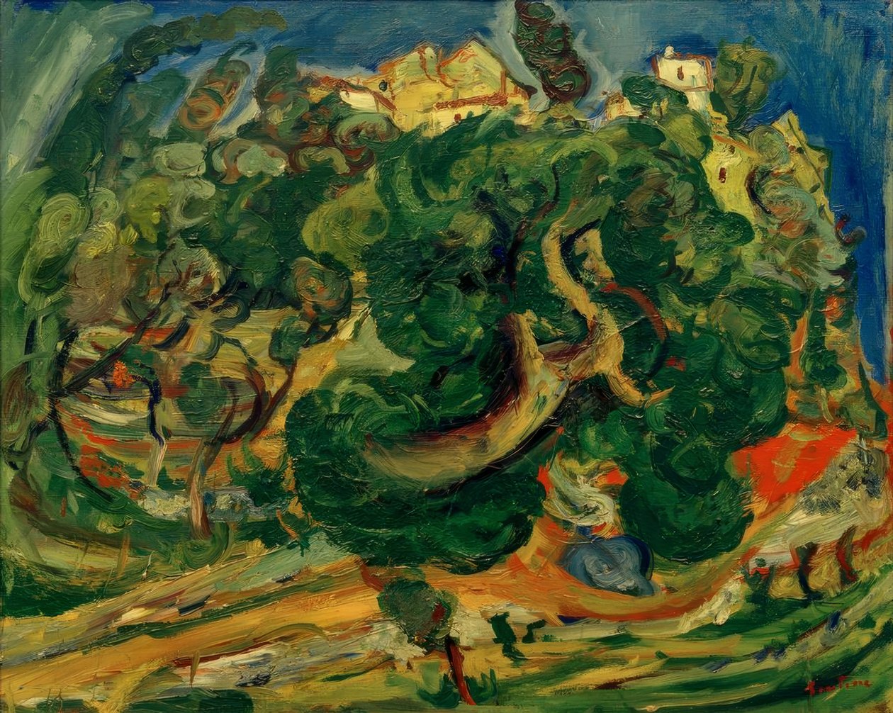 Ch.Soutine, krajobraz na południu Francji autorstwa Chaim Soutine