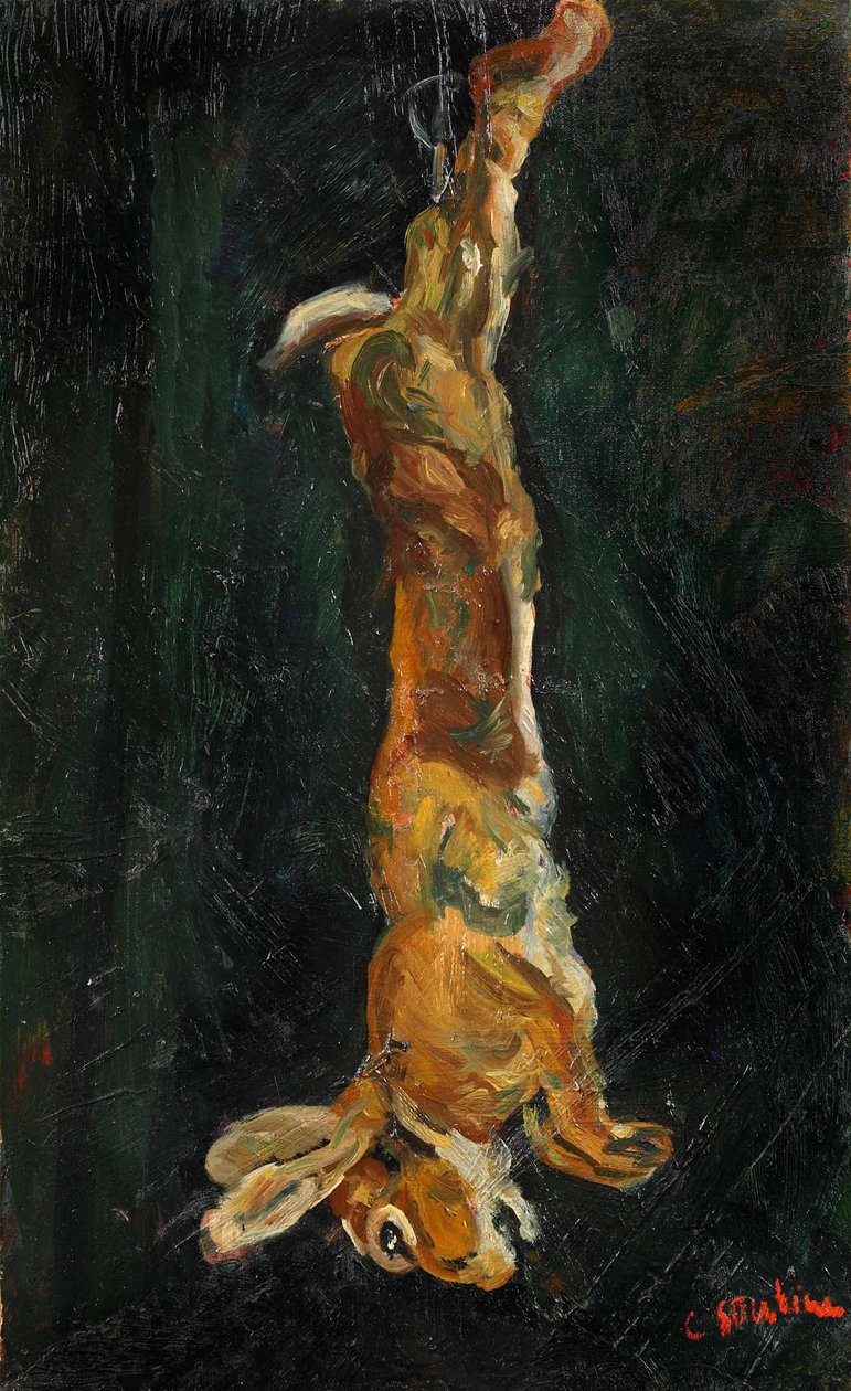 Zając wiszący, ok. 1923 r. autorstwa Chaim Soutine