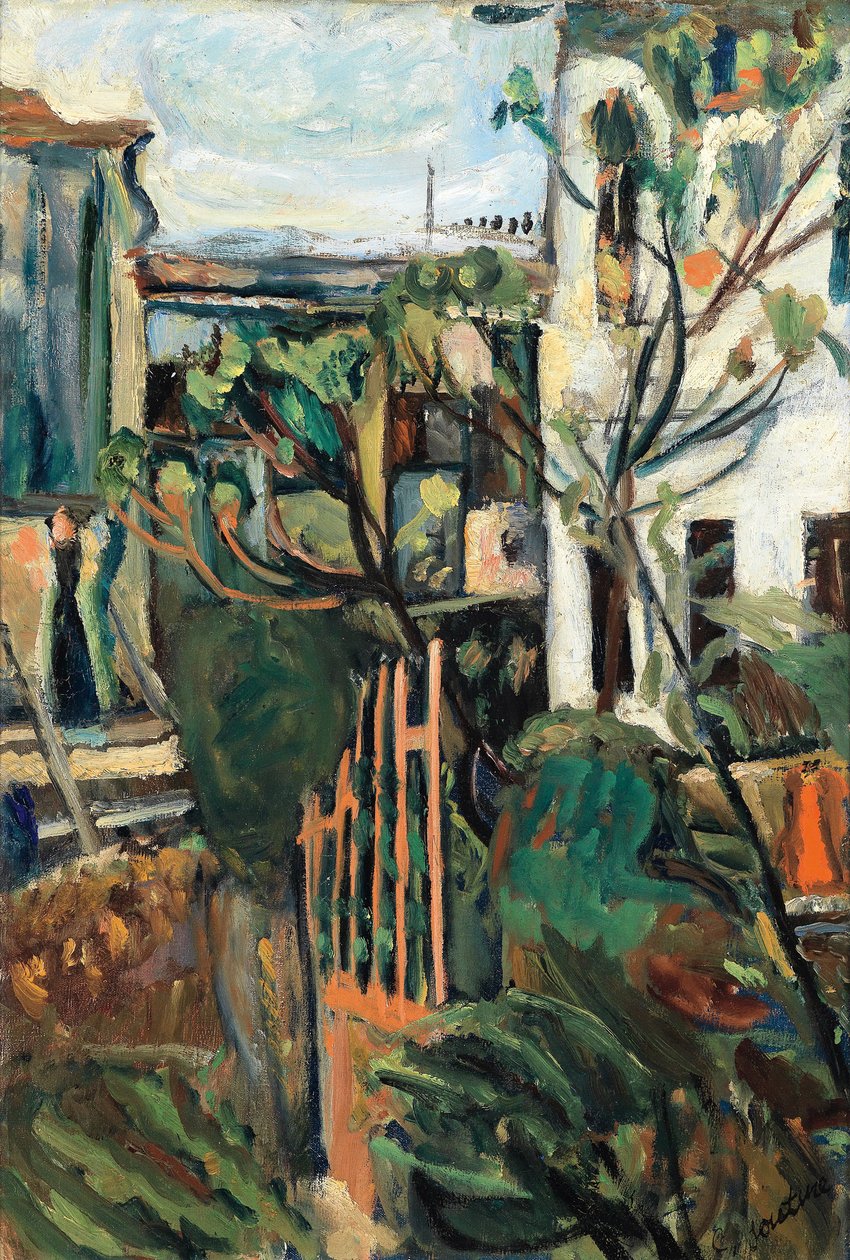 Dom pod Paryżem Dom pod Paryżem, 1918 autorstwa Chaim Soutine