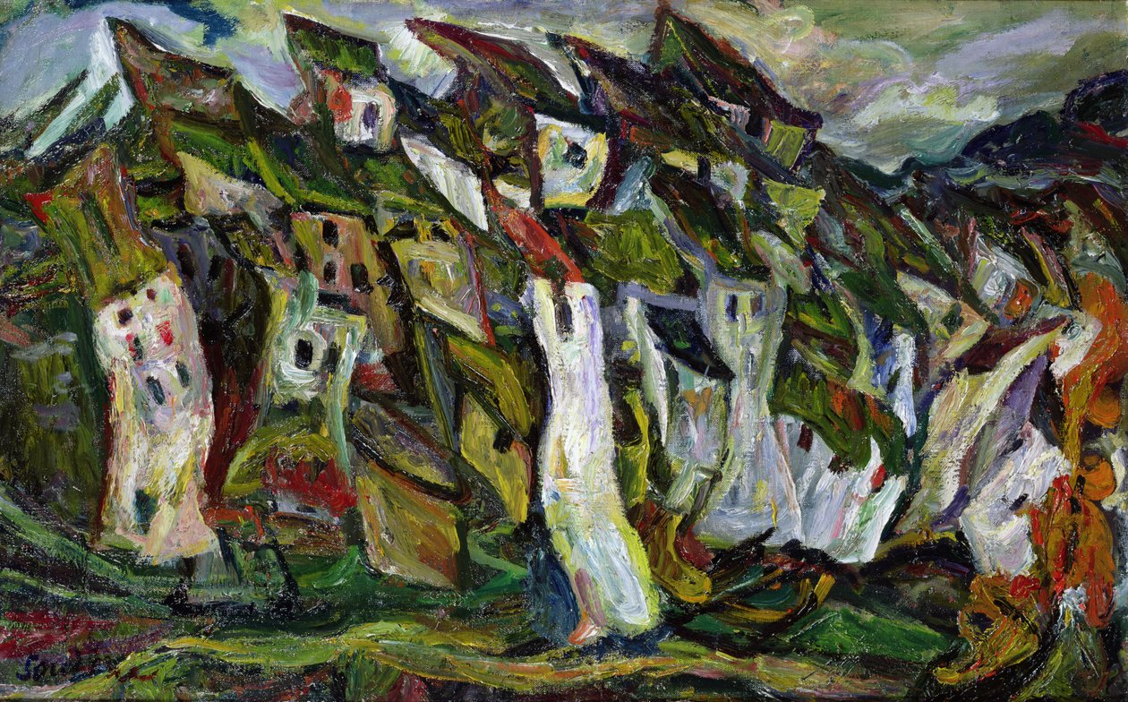 Domy, 1919-22 autorstwa Chaim Soutine