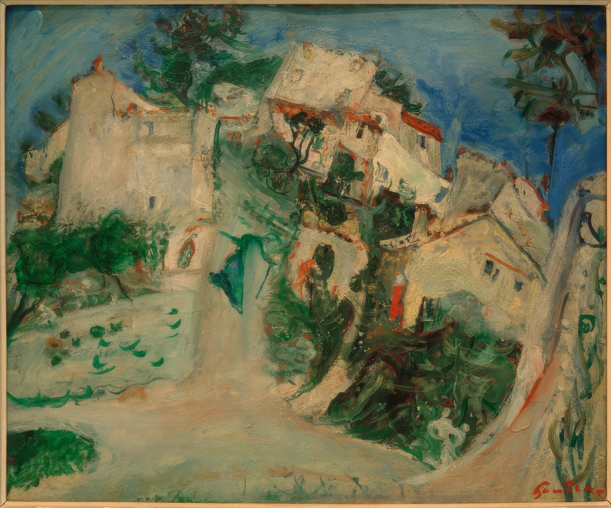 Krajobraz w pobliżu Cagnes autorstwa Chaim Soutine