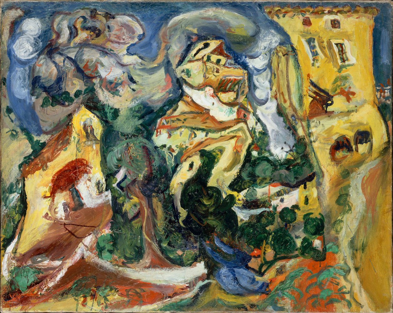 Wieś, ok. 1923 r. autorstwa Chaim Soutine