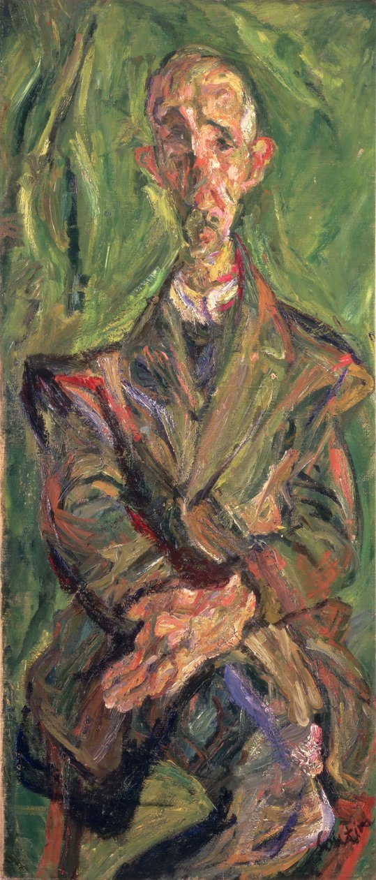 Portret mężczyzny, ok. 1921 autorstwa Chaim Soutine