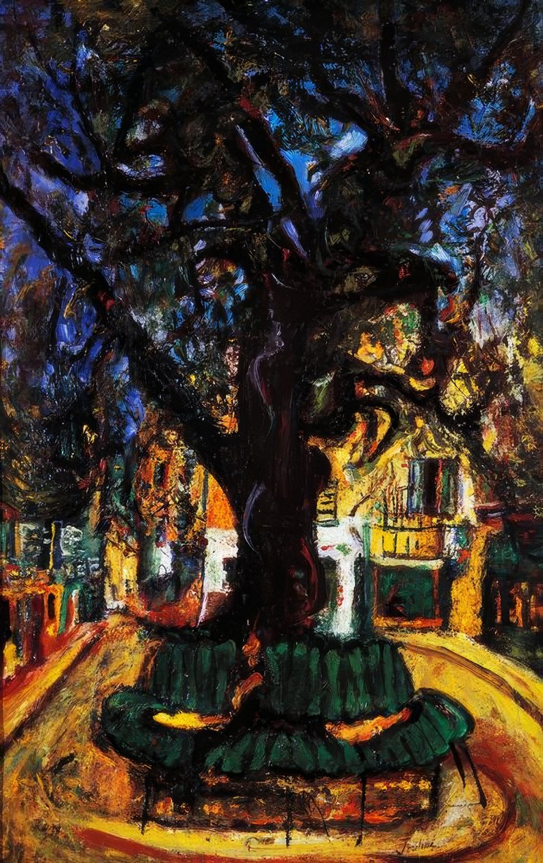 Rynek w Vence, 1929, autorstwa Chaim Soutine