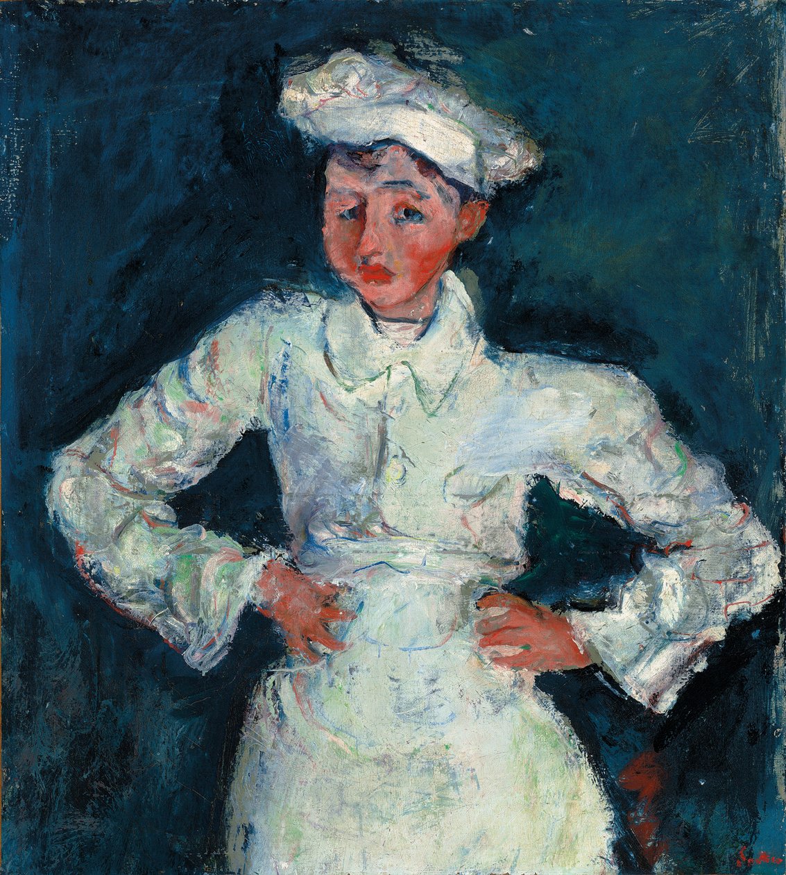 Mały kucharz cukierniczy; Mały cukiernik, ok. 1927 r. autorstwa Chaim Soutine