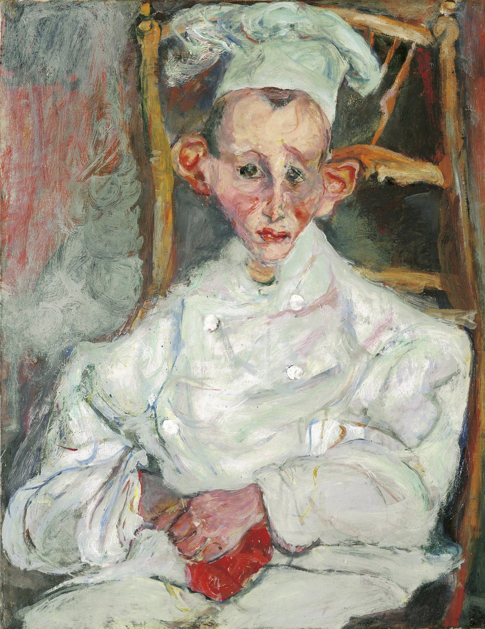 Mały kucharz z Cagnes; Cukiernik Cagnes, ok. 1922-1923 autorstwa Chaim Soutine