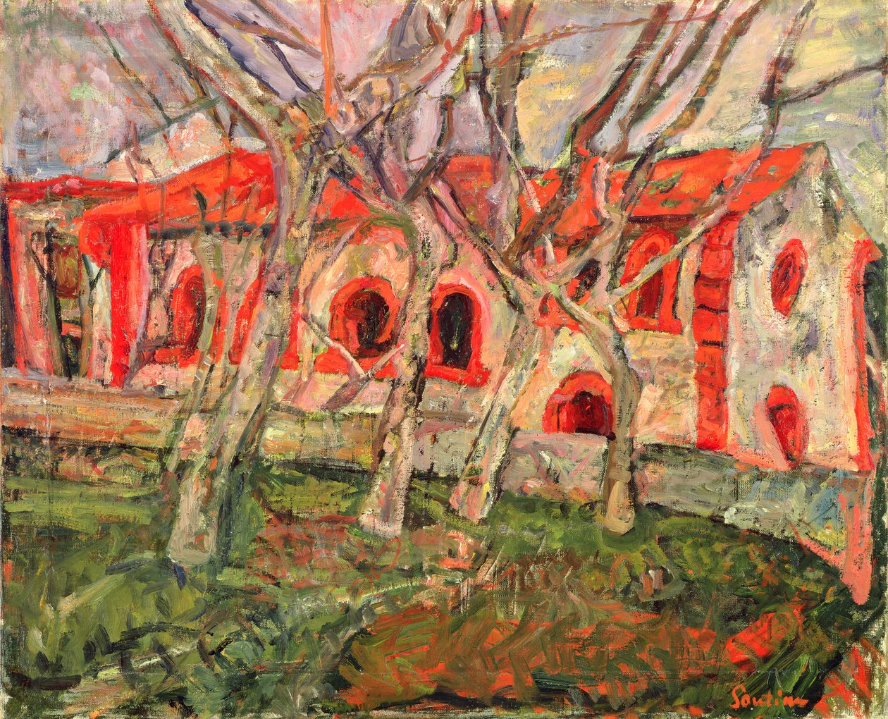 Czerwony Kościół autorstwa Chaim Soutine