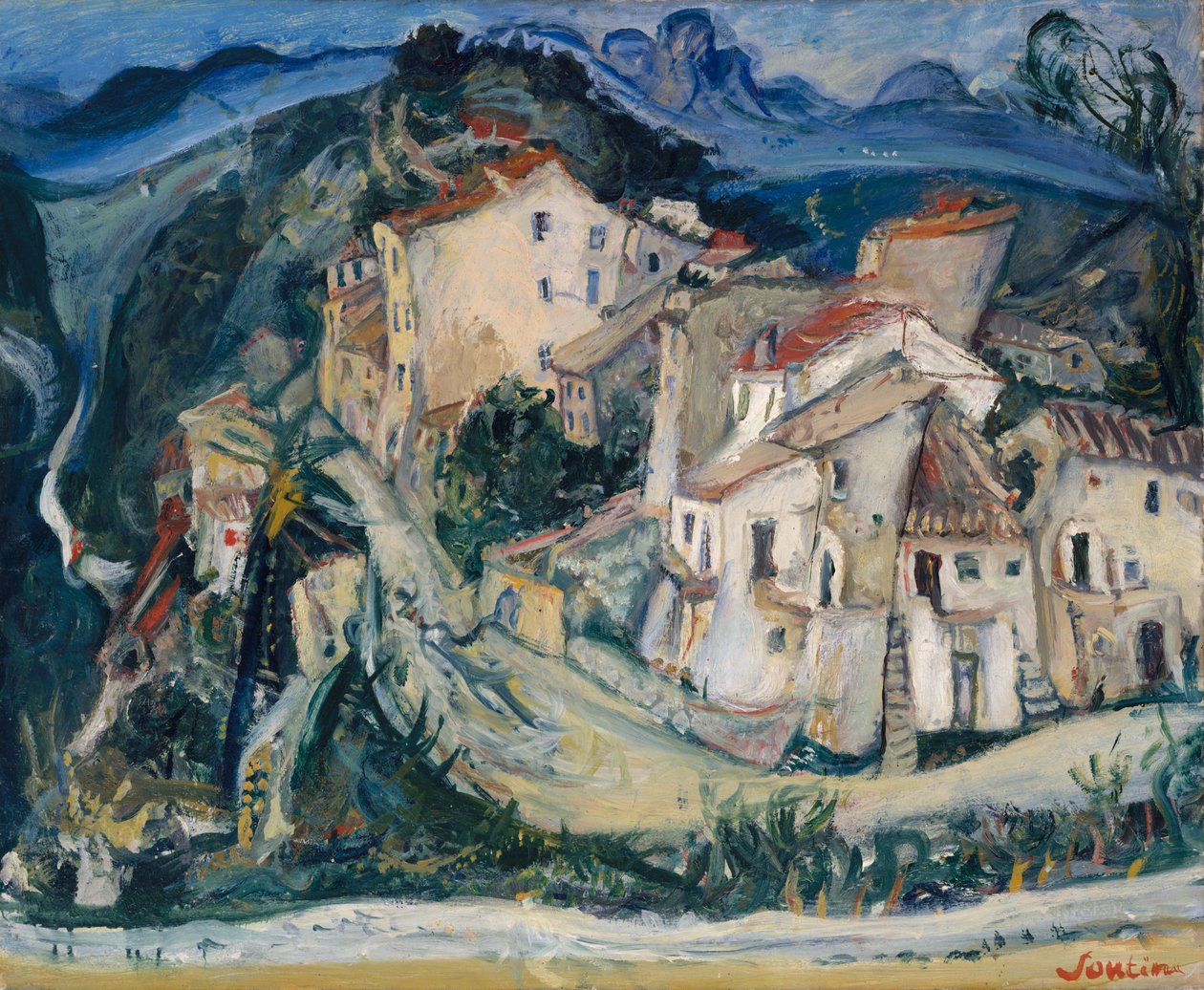 Widok Cagnes, ok. 1924-25 autorstwa Chaim Soutine
