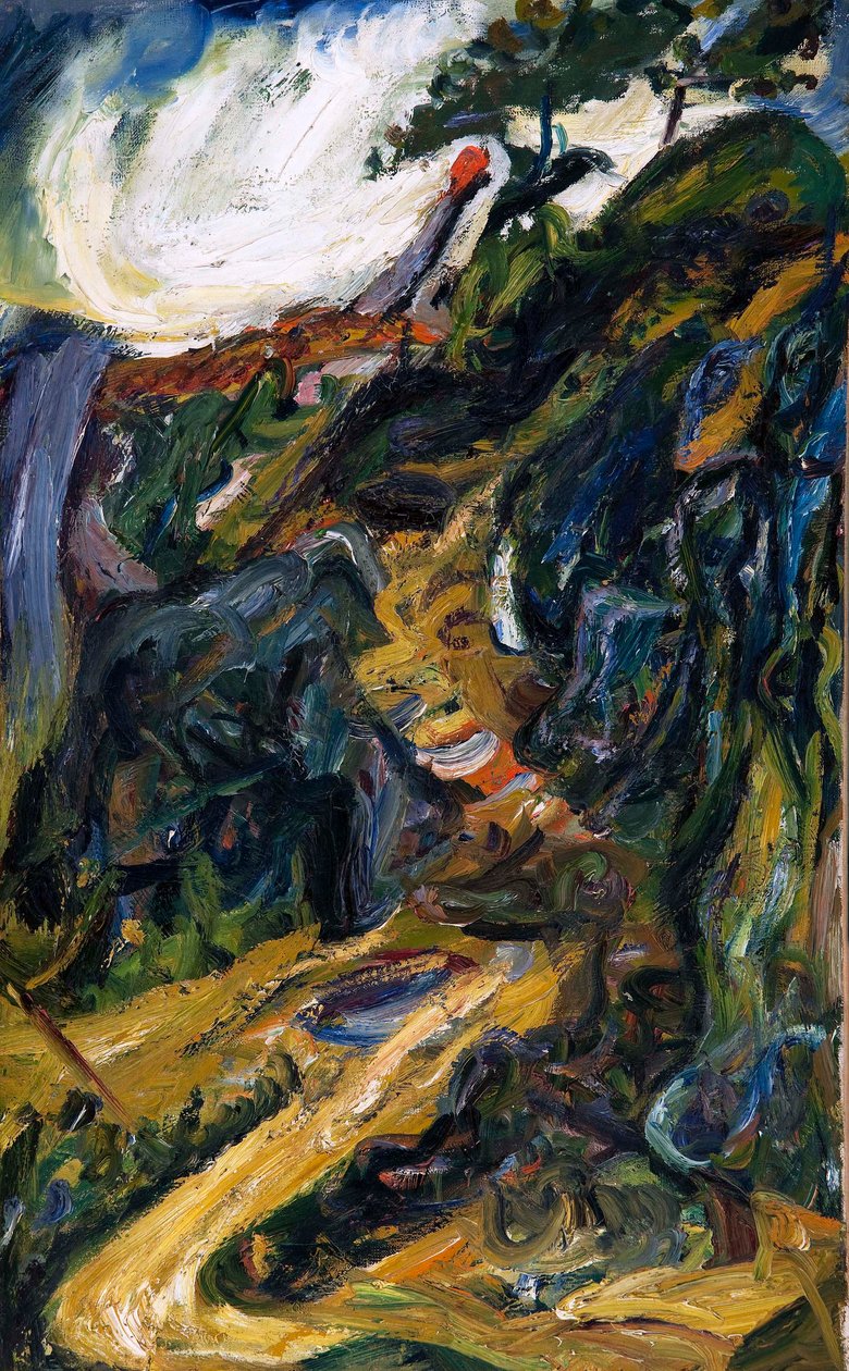 Kręta droga, w pobliżu Gréolières autorstwa Chaim Soutine