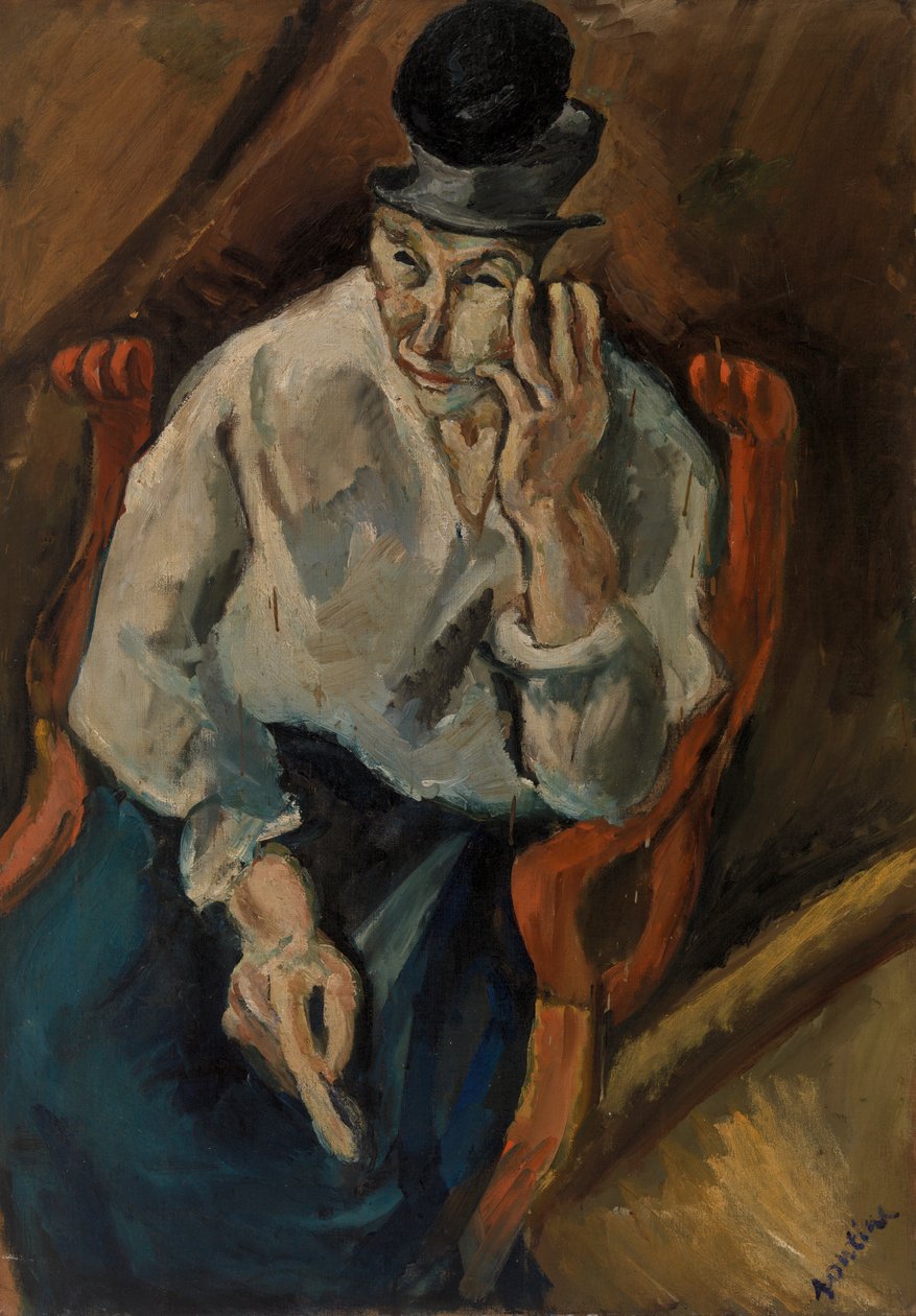 Kobieta siedząca w fotelu autorstwa Chaim Soutine
