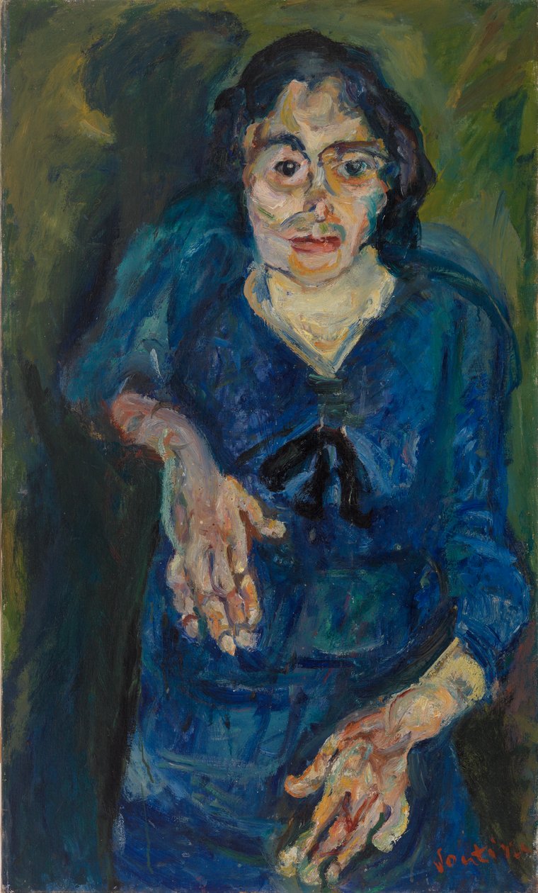 Kobieta w kolorze niebieskim autorstwa Chaim Soutine
