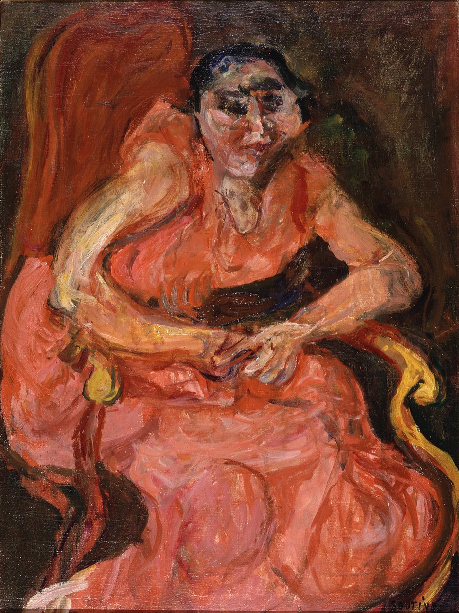 Kobieta w różu, ok. 1924 (olej na płótnie) autorstwa Chaim Soutine