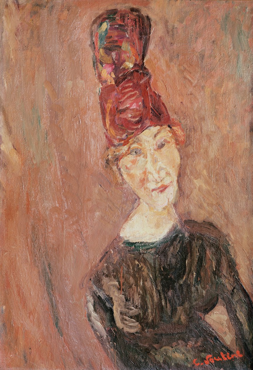 Kobieta w kapeluszu, 1926 autorstwa Chaim Soutine