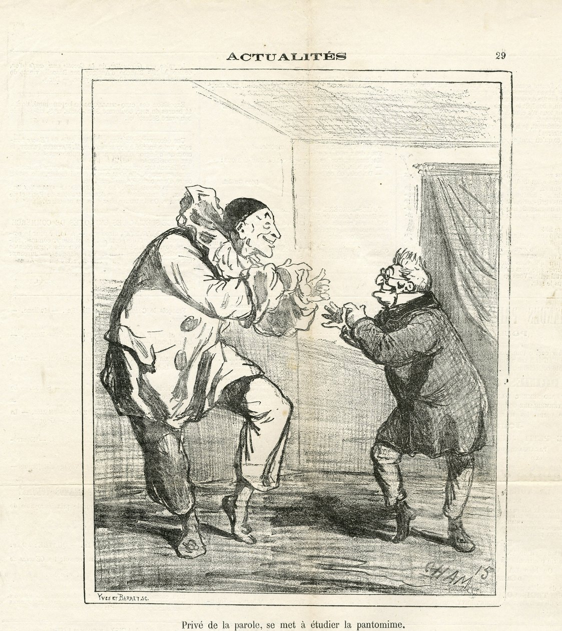 Ilustracja Chama (1819-1879) w Le Charivari autorstwa Amédée de Noé