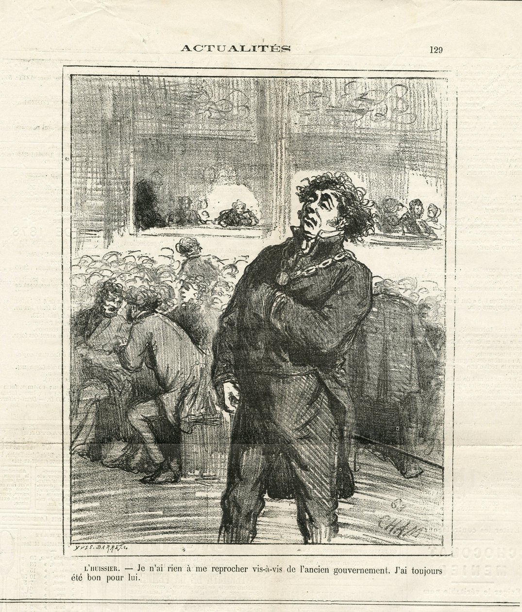 Ilustracja Chama (1819-1879) w Le Charivari autorstwa Amédée de Noé