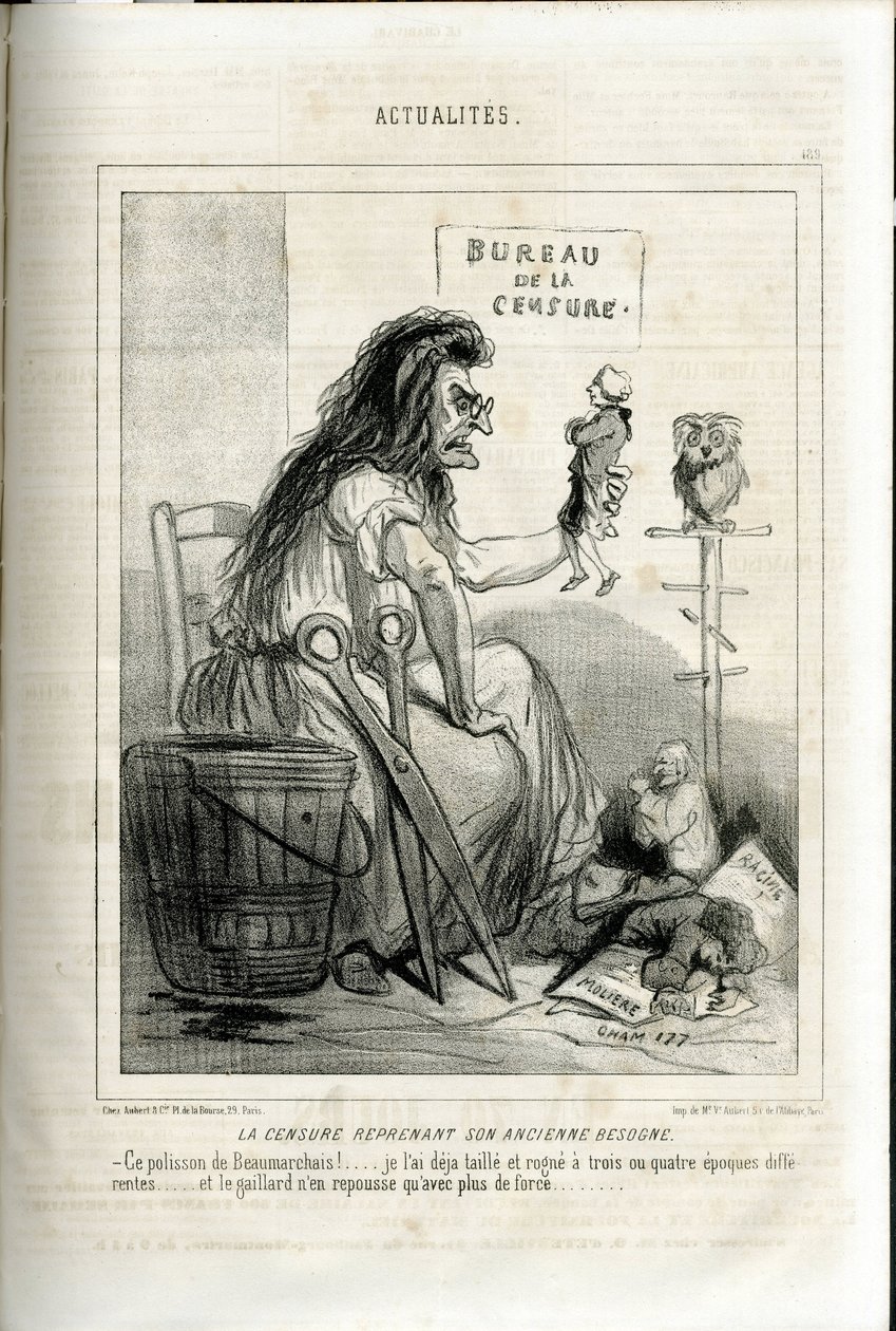 Ilustracja Chama (1819-1879) w Le Charivari autorstwa Amédée de Noé