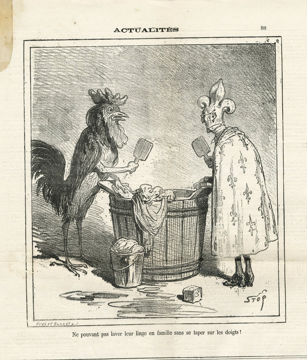Ilustracja Chama (1819-1879) w Le Charivari autorstwa Amédée de Noé