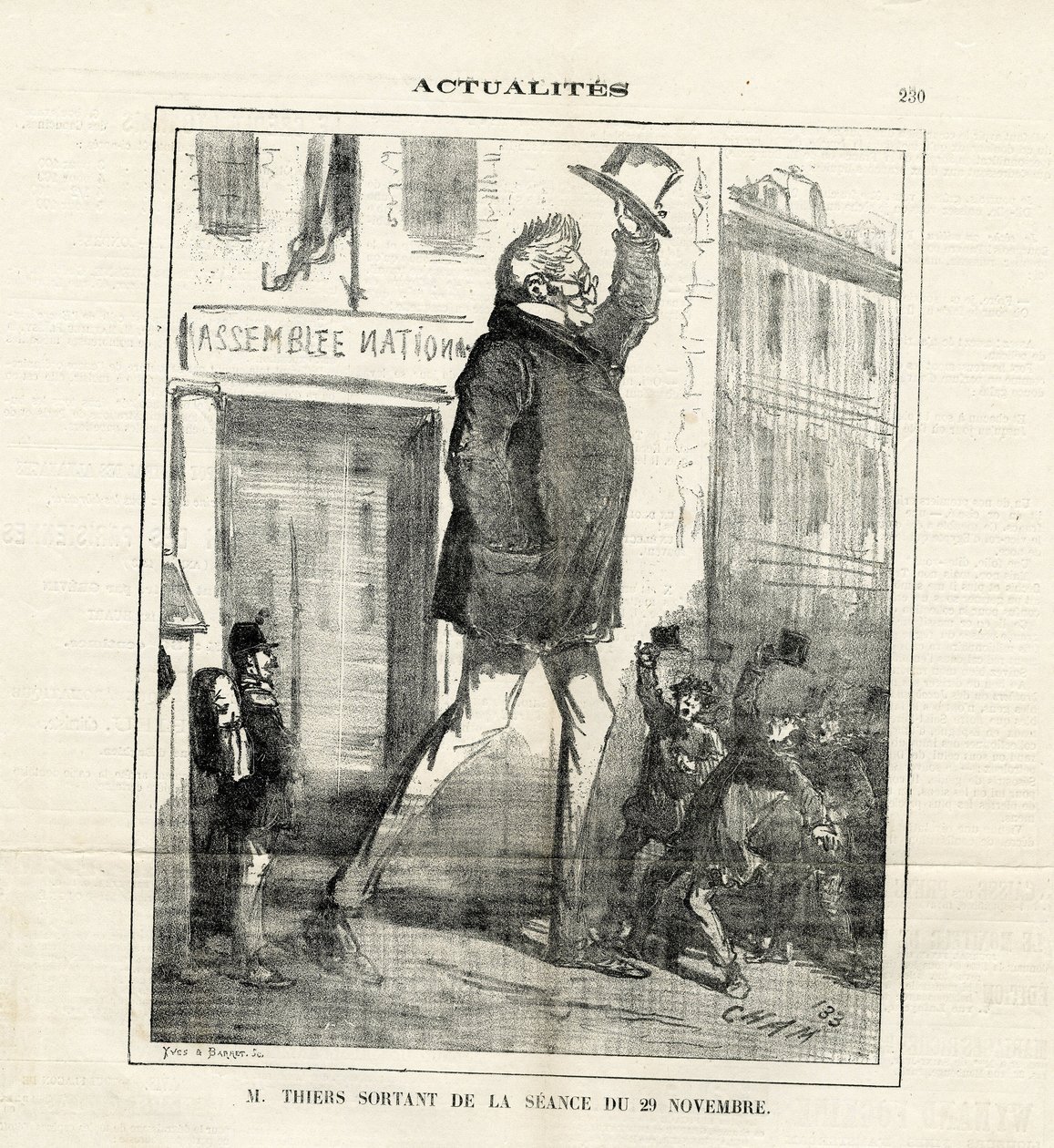 Ilustracja Chama (1819-1879) w Le Charivari autorstwa Amédée de Noé