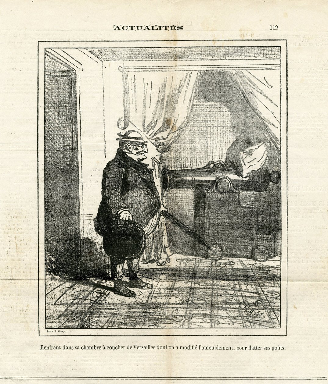 Ilustracja Chama (1819-1879) w Le Charivari autorstwa Amédée de Noé