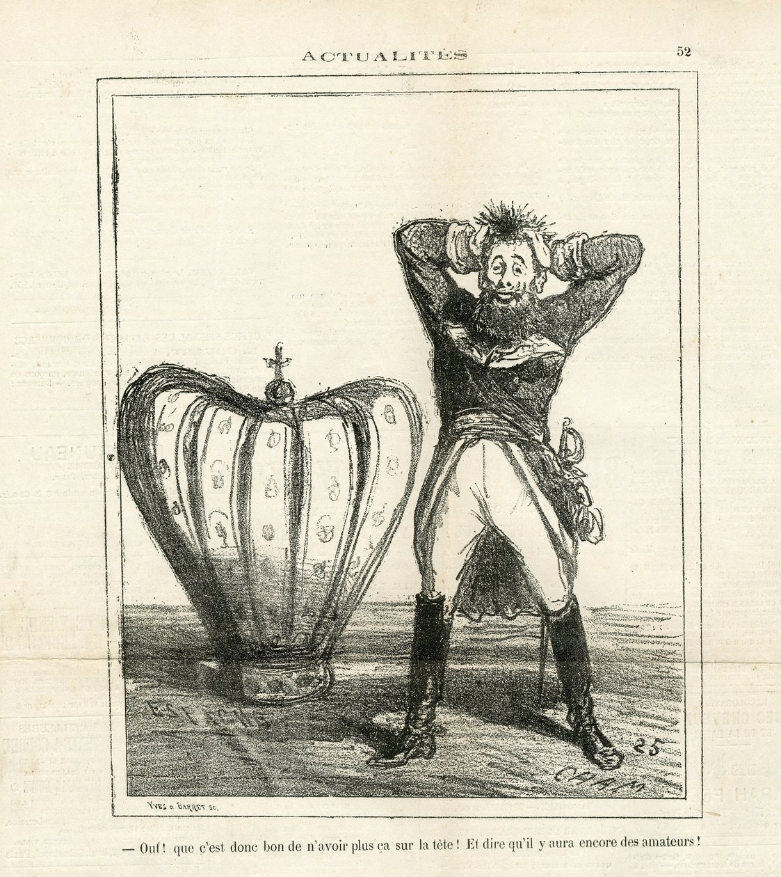 Ilustracja Chama (1819-1879) w The Charivari autorstwa Amédée de Noé
