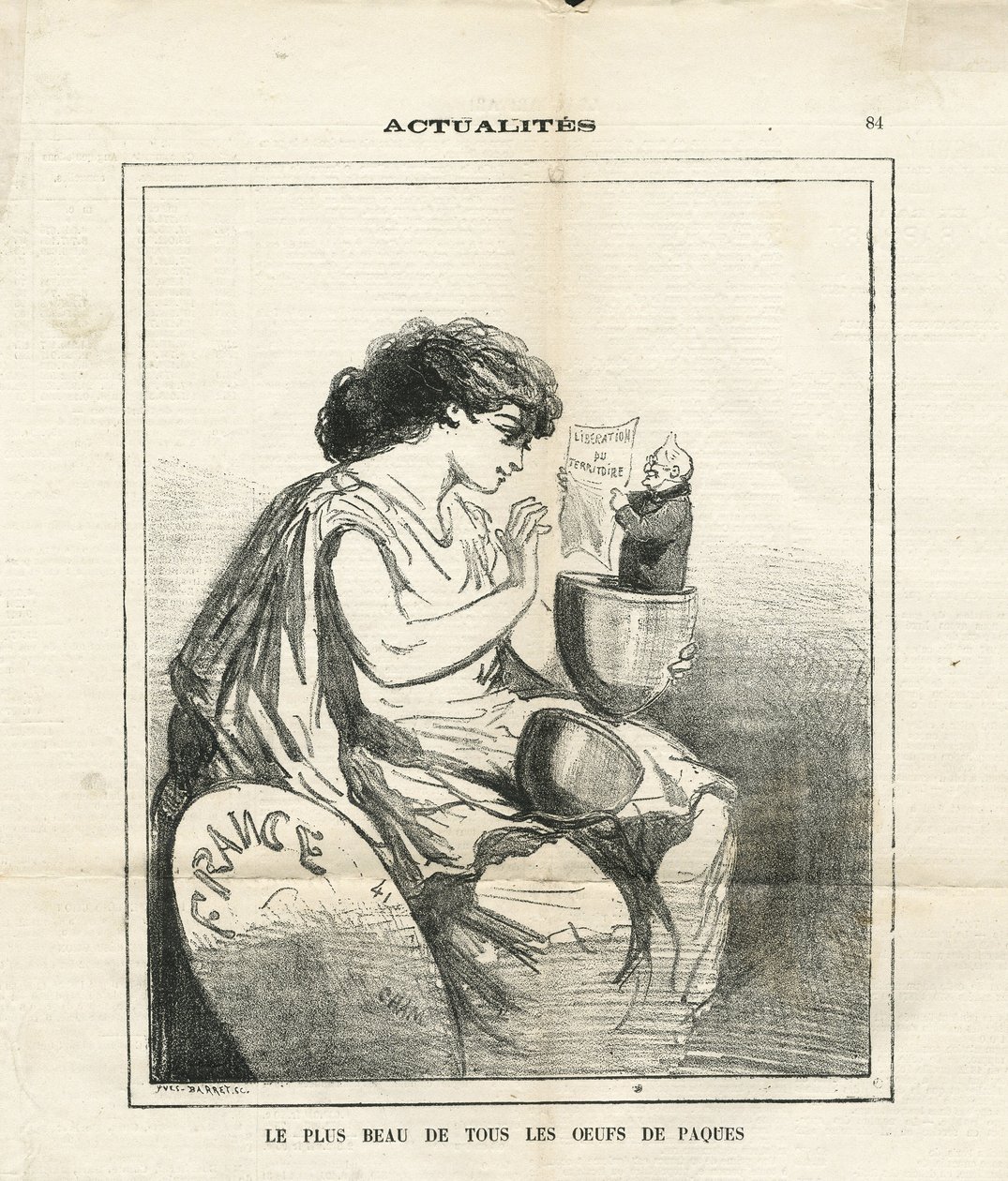 Ilustracja Chama (1819-1879) w The Charivari autorstwa Amédée de Noé