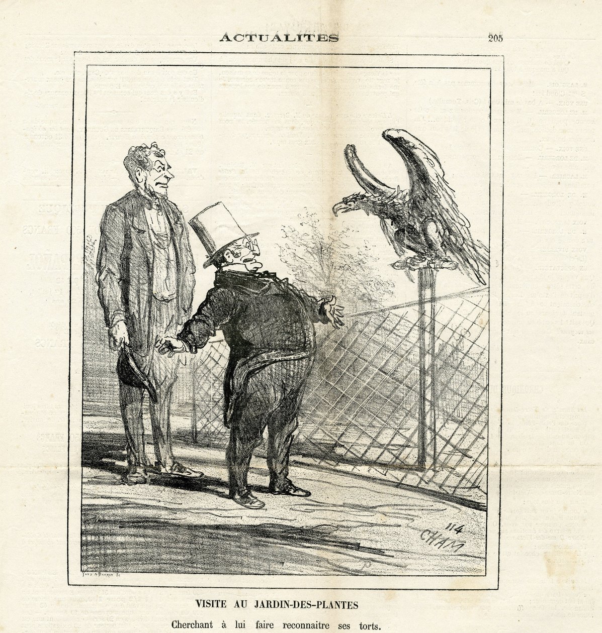 Ilustracja Chama (1819-1879) w The Charivari autorstwa Amédée de Noé