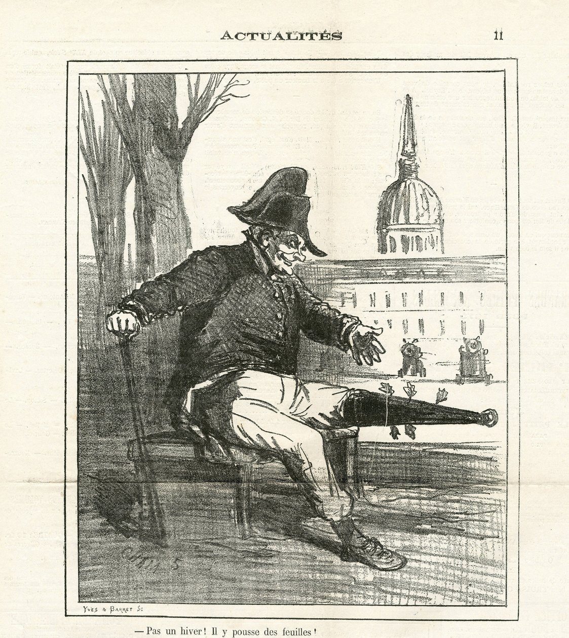 Ilustracja Chama (1819-1879) w The Charivari autorstwa Amédée de Noé