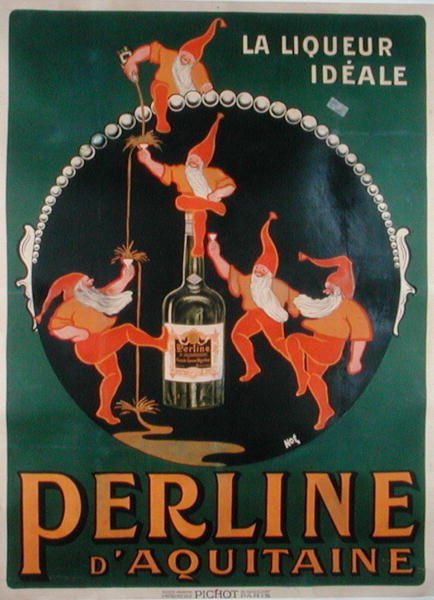 Plakat reklamujący francuski likier 