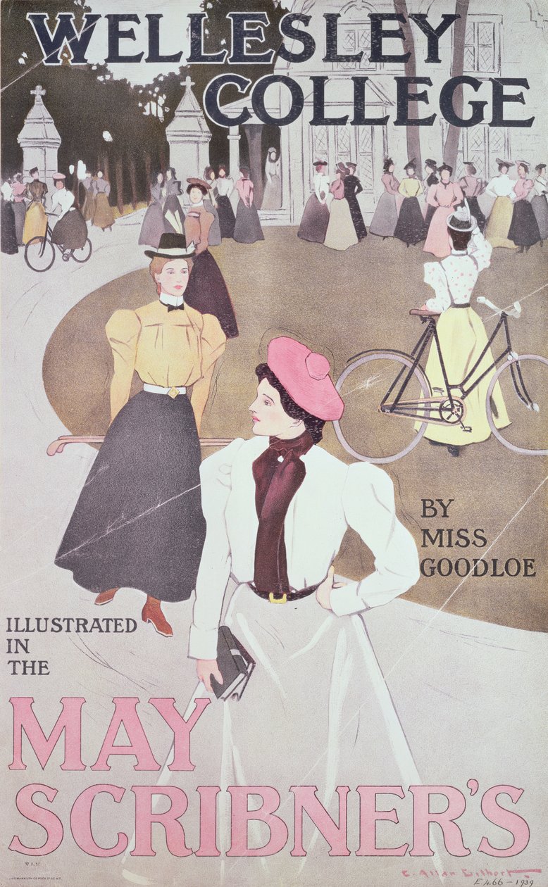 Wellesley College, panna Goodloe, ilustracja na okładce magazynu Scribner