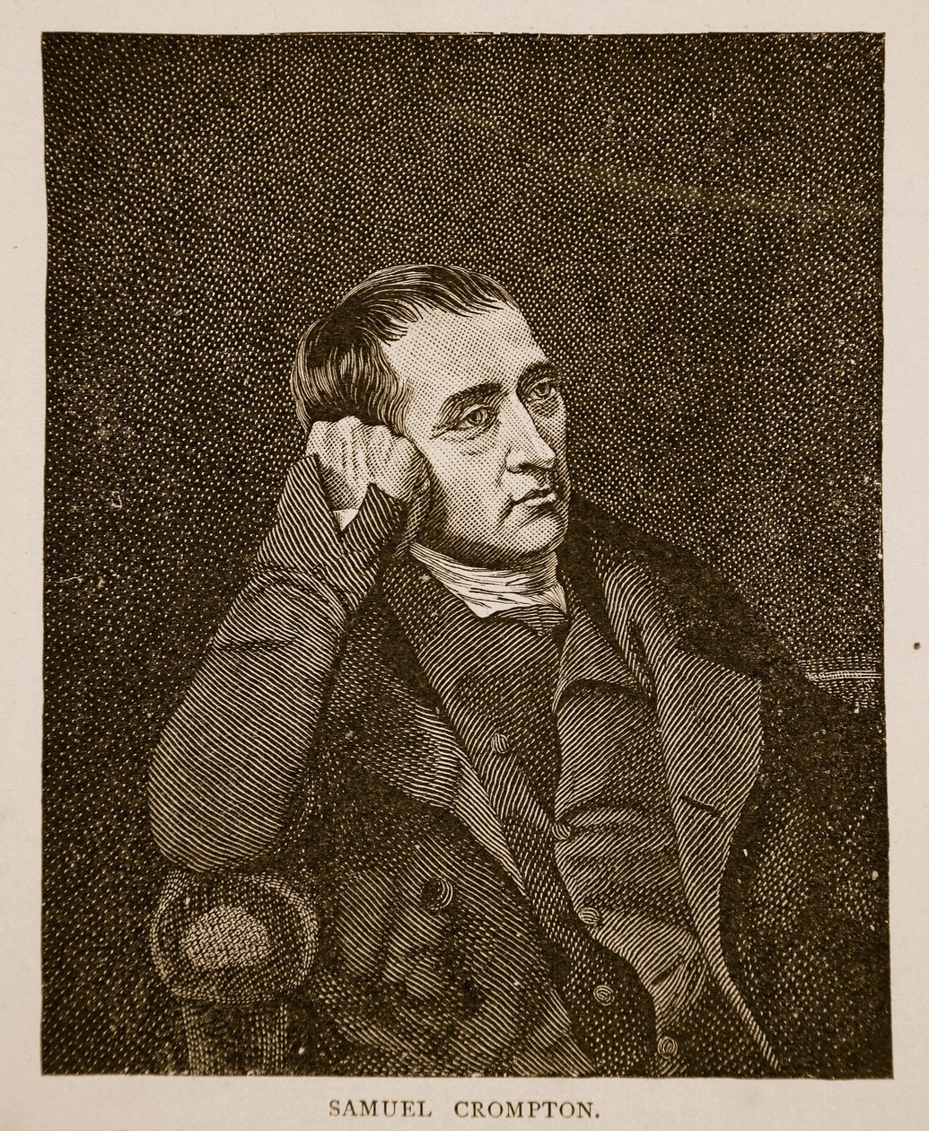 Samuel Crompton, wyryty przez C. Turnera (1774-1857) autorstwa Charles Allingham