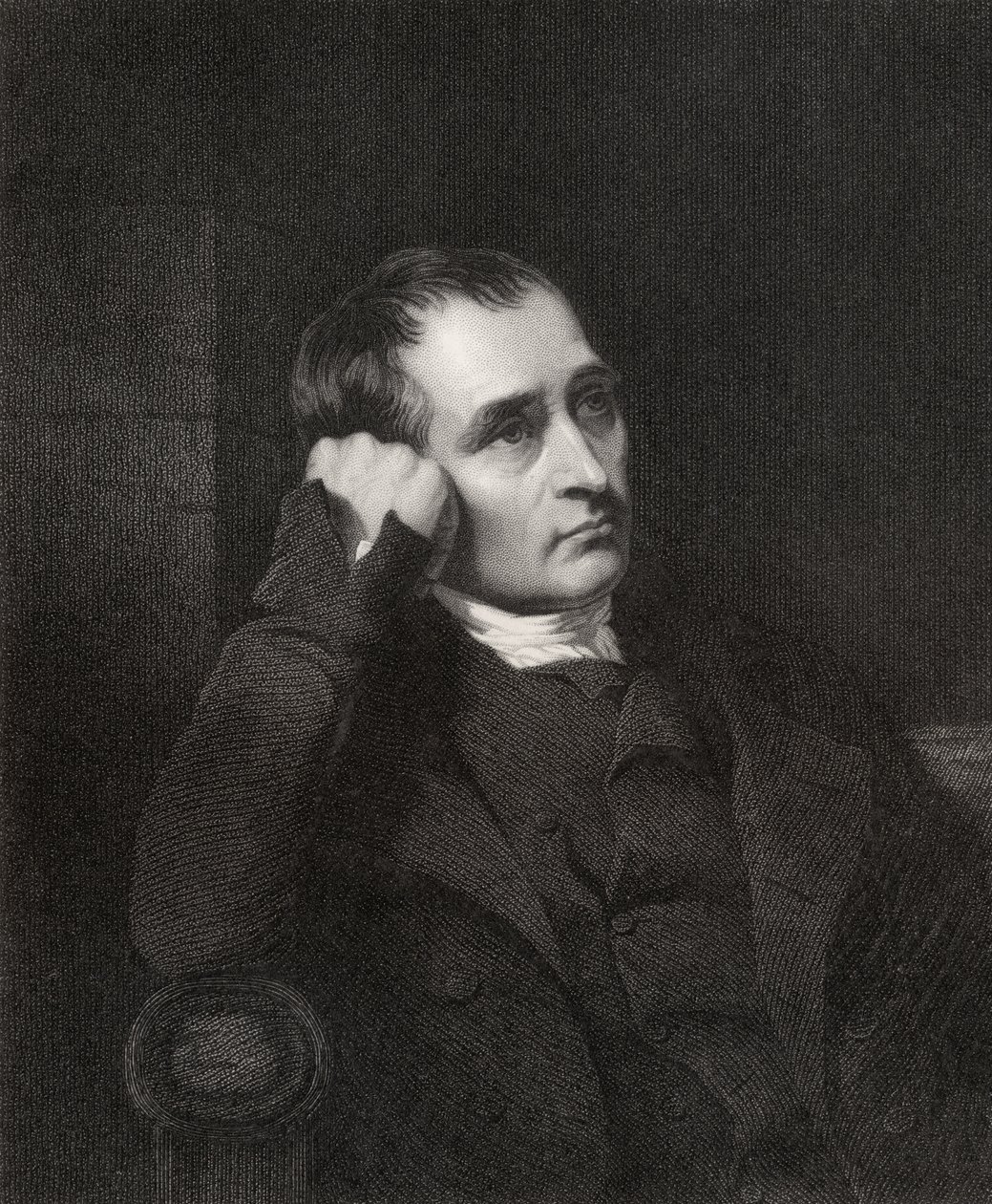 Samuel Crompton, sztychowany przez J. Morrisona, z „Narodowej Galerii Portretów, tom V”, wydana ok. 1835 r. autorstwa Charles Allingham