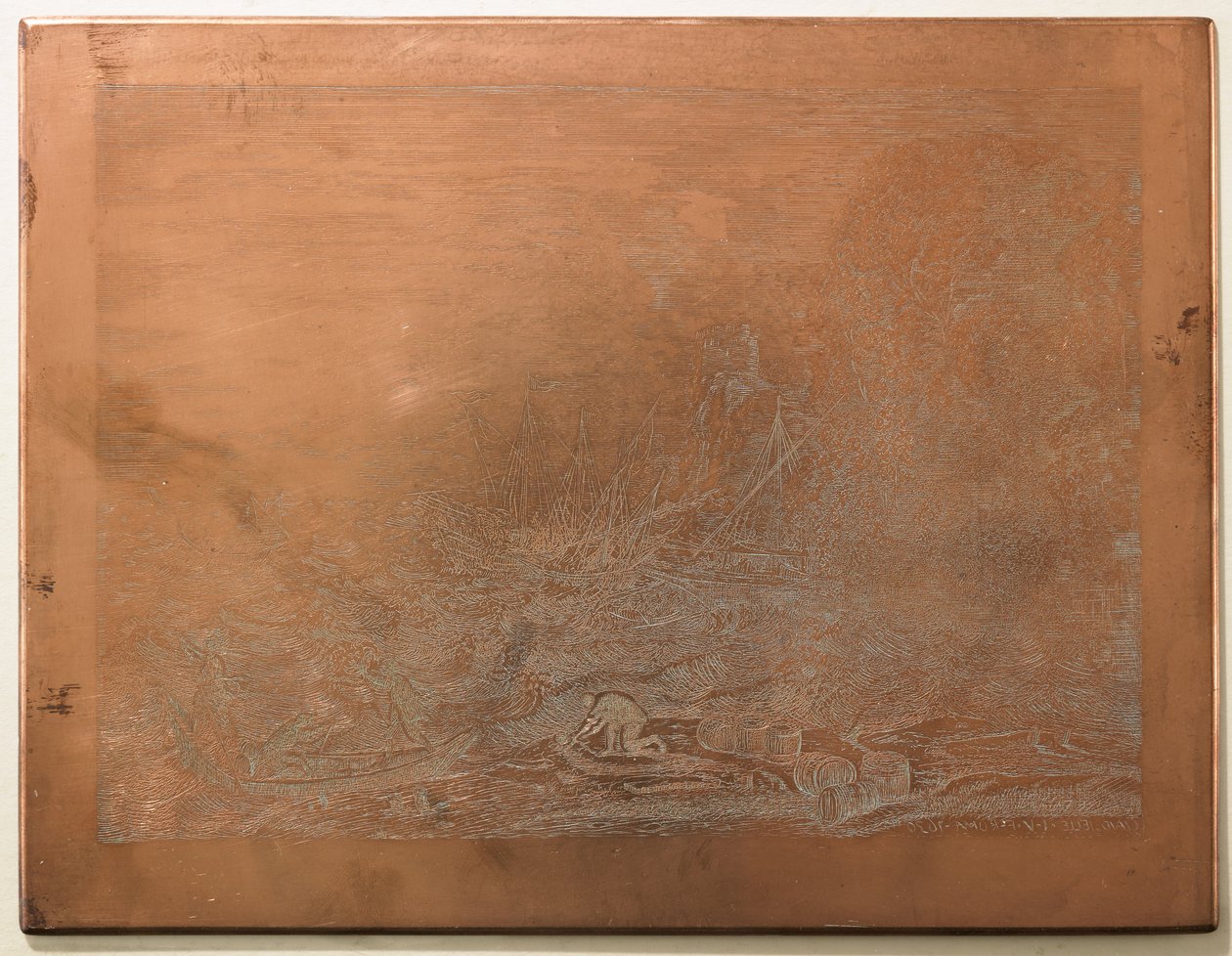 Płyta drukowa do The Tempest, 1870-1875 autorstwa Charles Amand Durand