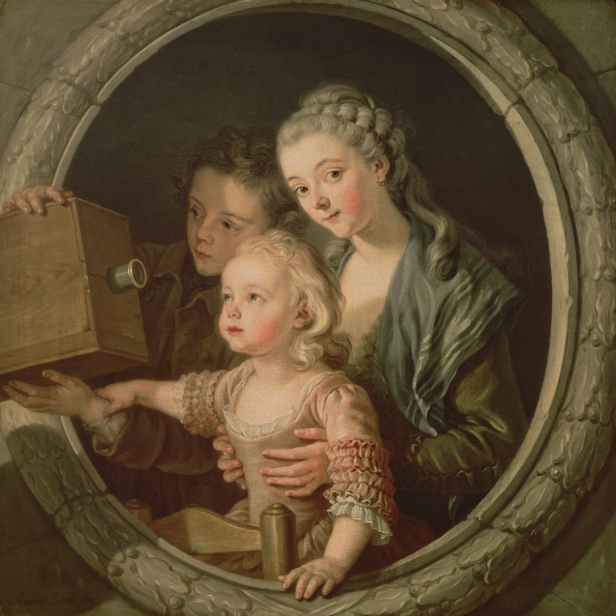 Camera Obscura, 1764 autorstwa Charles Amedee Philippe van Loo