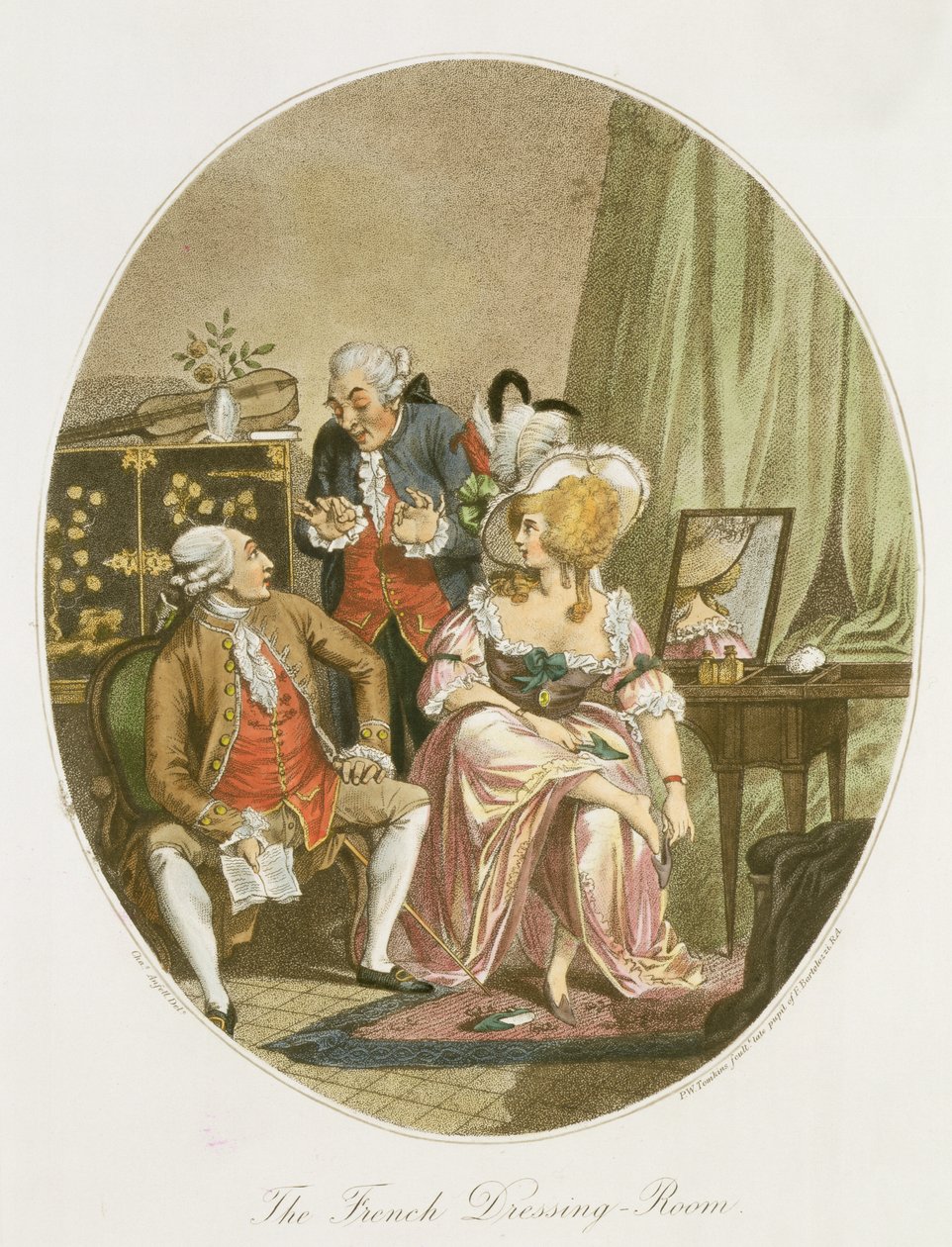 Garderoba Francuska, rycina P.W. Tomkins (1760-1840) (akwatinta) (patrz także 64848, 64849 i 64850) autorstwa Charles Ansell