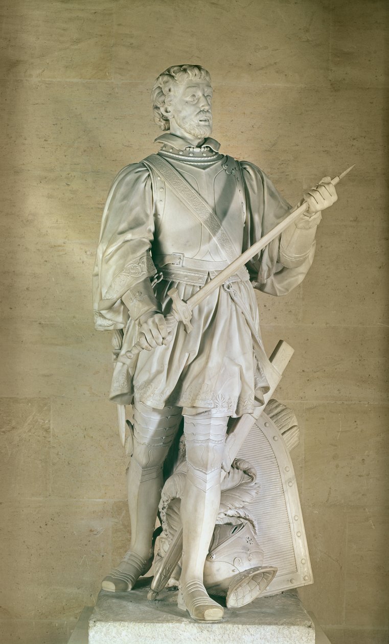 Posąg Pierre du Terrail (1476-1524) Kawaler de Bayard, 1787 autorstwa Charles Antoine Bridan