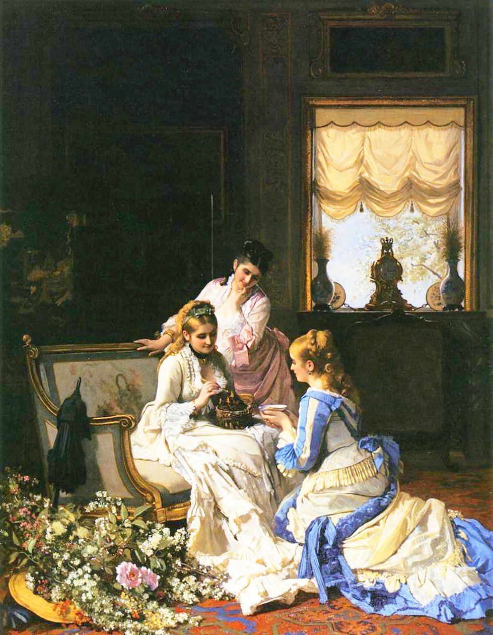 Dziewczyny z gniazdem autorstwa Charles Baugniet