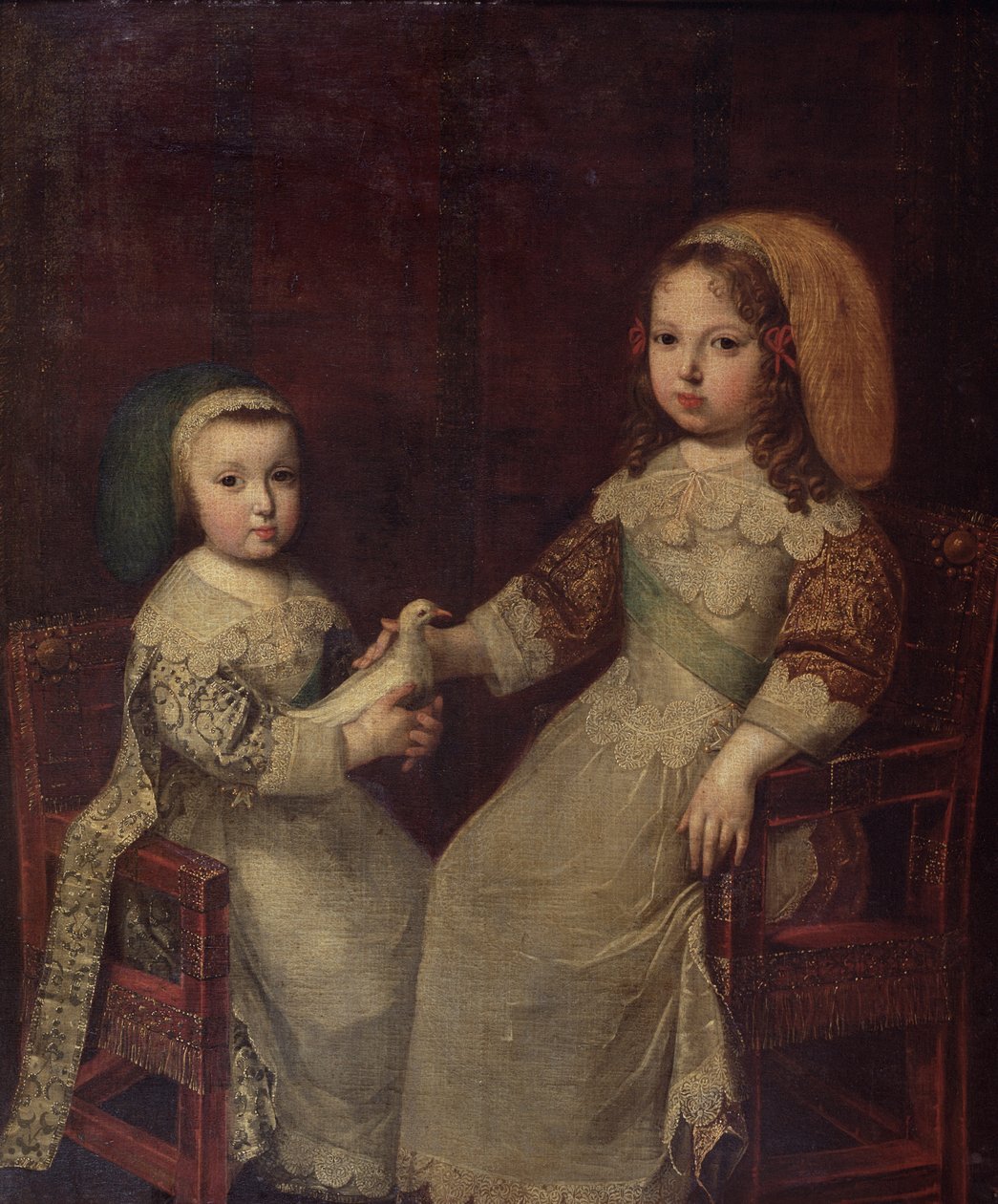 Król Ludwik XIV (1638-1715) jako dziecko z Filipem I, księciem Orleanu (1640-1701) autorstwa Charles Beaubrun