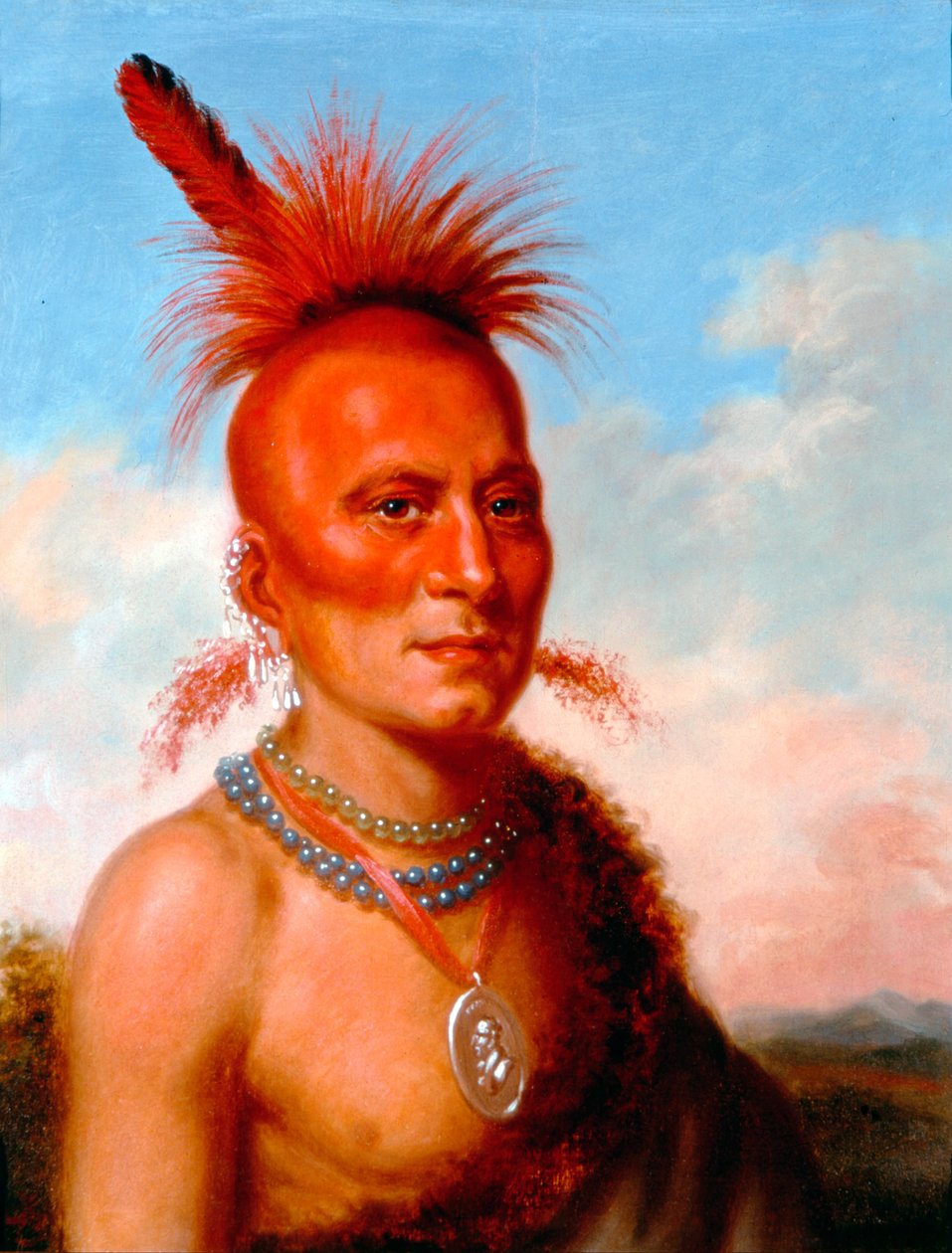 Sharitarish (zły wódz), Pawnee autorstwa Charles Bird King